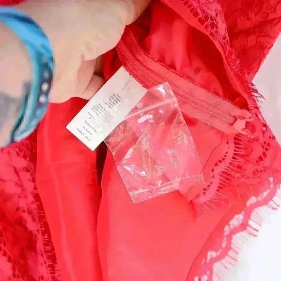 NWT RSVP by Talbots Size 18 pink sleeveless lace ruffle bottom blouse - Picture 12 of 15